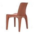 Cadeiras de jantar modernas com couro integral